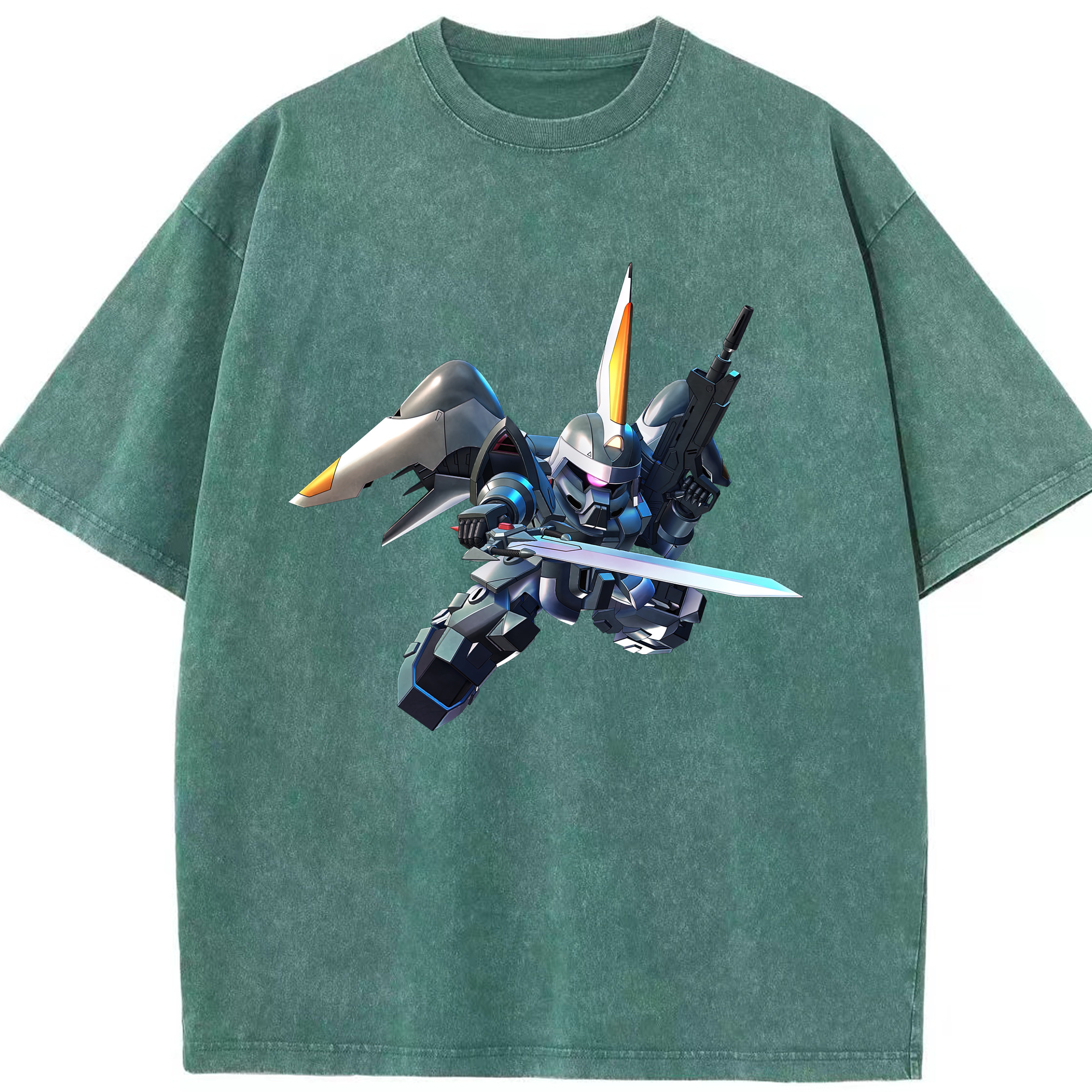 （画像用） 機動戦士ガンダム Mobile Suit Gundam 綿100% ヴィンテージ風 半袖Tシャツ（フロントプリント）